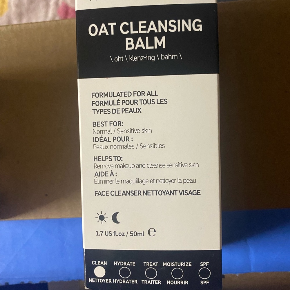 inkey list mini/travel size oat cleansing balm